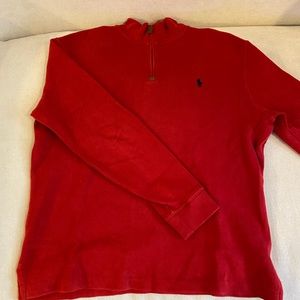Polo Ralph Lauren red quarter zip
